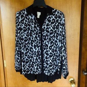 Animal print blouse by Chico’s